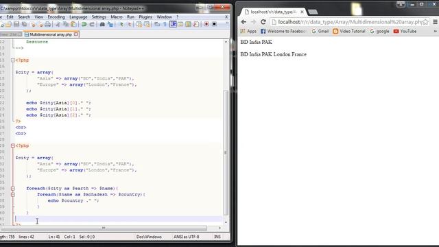 30. How to use php Multidimensional Array смотреть онлайн
