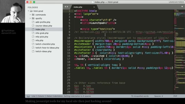 Creating a JavaScript Alphabetize form - Part 1 (before a crash) смотреть онлайн