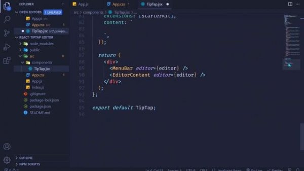 React Text Editor Tutorial - TipTap