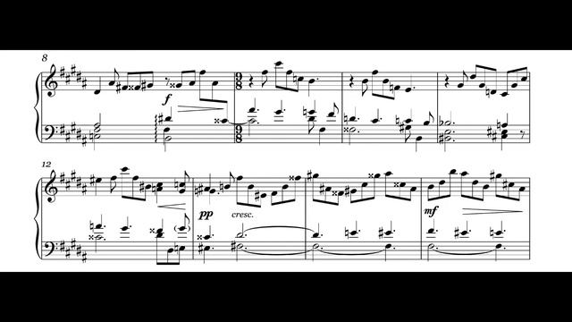 Julian Scriabin - Prelude Op. 3 No. 1 (Audio + Sheet music) смотреть онлайн