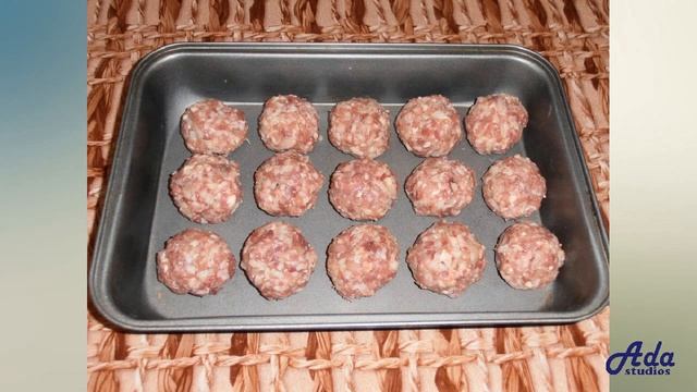 Фрикадельки из фарша с рисом Рецепт, пошаговый, как приготовить, видеорецепт