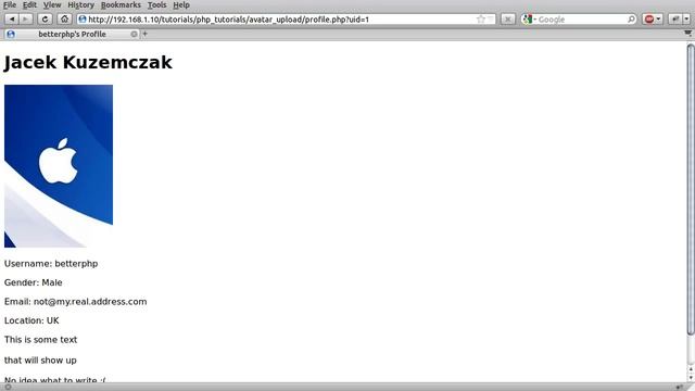 PHP Tutorial: Avatar / Profile Image Upload [part 00] смотреть онлайн