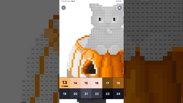 Играем игру "Pixel Art" 1 рисунок смотреть онлайн