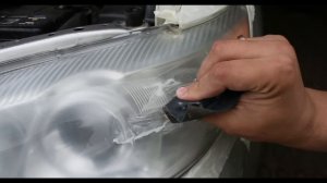 Восстановление прозрачности пластиковых фар своими руками. Химическая полировка фар.