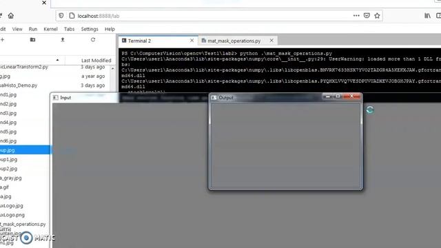 Lab2(1) Mask operations on Images using OpenCV (Python) смотреть онлайн