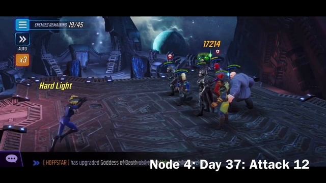 Dark Dimension 3 Progress - Node 4 - Enter Minerva Day 36 to 39 - Marvel Strike Force - Free to Pla смотреть онлайн