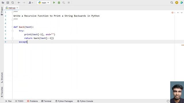 Write a Recursive Function to Print a String Backwards in Python смотреть онлайн