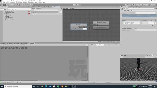 Third Person Movement with Unity & Playmaker смотреть онлайн