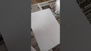 грунтуем бумагу под гуашь или акрил