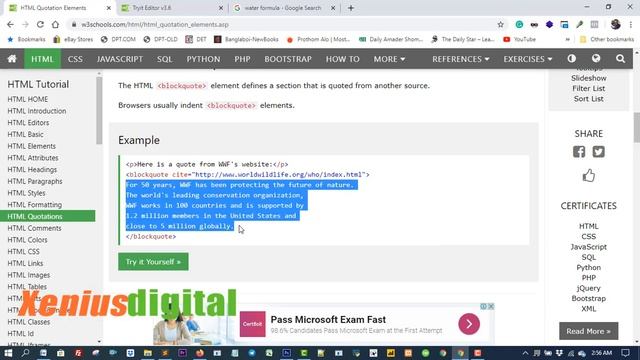 Learn Real World - HTML Web Design Bengali Tutorial Video Part 9-10 for Beginners смотреть онлайн