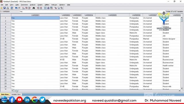 How to import excel data on SPSS | Statistical Analysis | Part-1| Lecture 69 | Dr. Muhammad Naveed смотреть онлайн