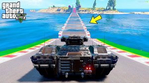 ПРОЕХАЛ ВОДНЫЕ КОЧКИ на ТАНКЕ ИЗ БУДУЩЕГО в ГТА 5 МОДЫ - ЭКСПЕРИМЕНТЫ в GTA 5