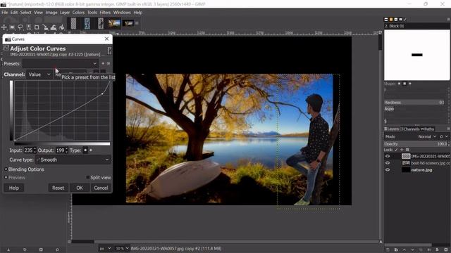 How to change the background of image in GIMP | GIMP | GIMP 2.10.30 | Quick Edit. смотреть онлайн