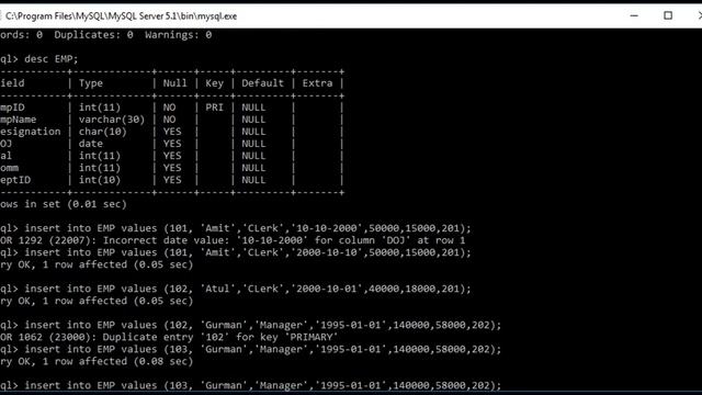 Grade XII Information Technology (Code 802) MySQL Practical Part 1 смотреть онлайн