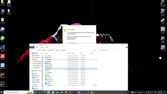 An error occurred while trying to create a file in the destination directory: Access is denied смотреть онлайн