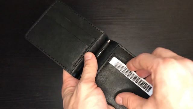 Сделал зажим для денег из кожи. Шикарная скрипящая кожа. Подарок на Новый год смотреть онлайн