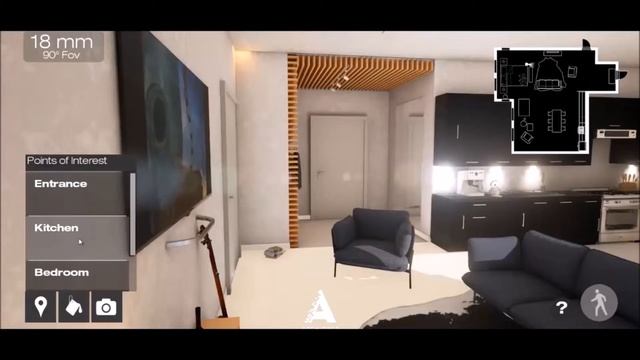 Интерактивная 3D презентация проекта квартиры студии смотреть онлайн