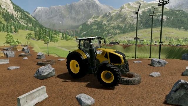 COLORED FENDT LARGE TRACTORS DEATH RUN - Farming Simulator 2022 смотреть онлайн
