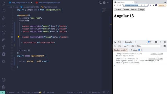 Angular 13: RouterLink (null behavior) смотреть онлайн