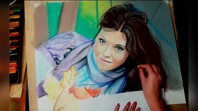 Рисуем портрет девушки на заказ) смотреть онлайн