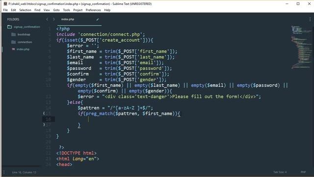 (8/26) PHP PDO Signup Form Verification Email Validation Part1 In Urdu/Hindi смотреть онлайн