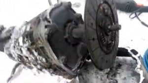 Самодельный минитрактор ,,Помогатор,, замена КПП москвич на КПП ВАЗ.