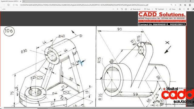 AutoCAD Mechanical 3D Parts Practice | In Hindi | AutoCAD Full Course | DigitalCADD | Ansari Sir смотреть онлайн