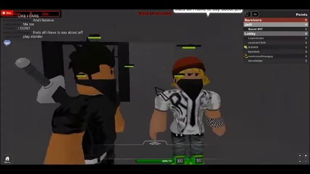 Roblox Jeff the Killer смотреть онлайн