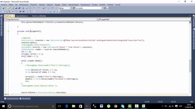 Excel a DataGrid, BDD y Gráfico. смотреть онлайн