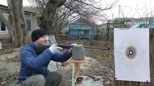ИЖ 38 стрельба из пневматической винтовки на 15 метров