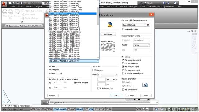 AutoCAD Plotting and Publishing Tutorial | Customizing Plot Sizes смотреть онлайн