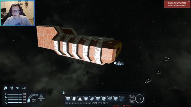 (replay) Building a Freighter in Space Engineers! | Space Engineers Creative Mode смотреть онлайн