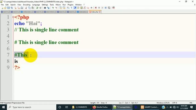 Comments in Php | Php Tutorial | E3schools смотреть онлайн