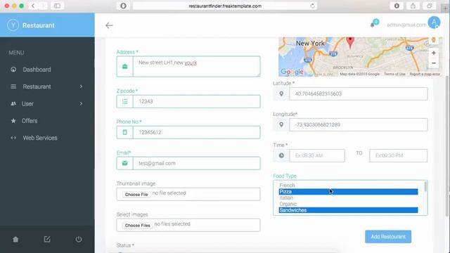 Restaurant FInder PHP Backend for IOSAndroid Application смотреть онлайн