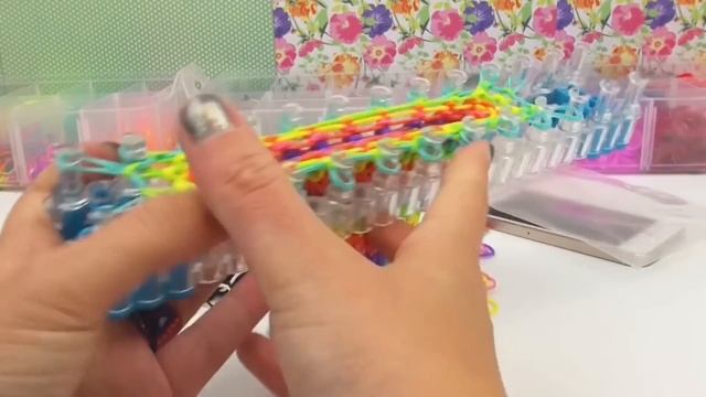 Rainbow loom iphone case english tutorial - how to make a loom bands phone case смотреть онлайн