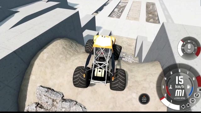 CARS VS OFF ROAD HILL|Beamng Drive Grid Map V2 смотреть онлайн