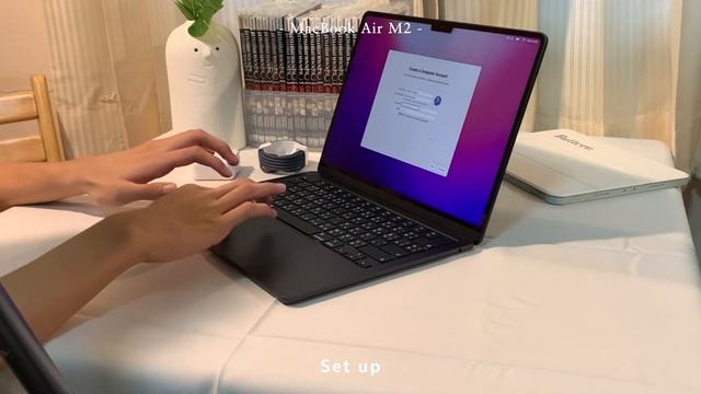 MacBook Air M2 : unbox + setup ; เปลี่ยนพื้นหลัง, ตกแต่ง, AirPods ฟรี! ?✨ (โปร back to school) смотреть онлайн