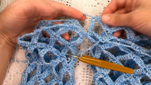 Круглая КОКЕТКА , Вязание РУКАВА и горловины КРЮЧКОМ , crochet blouse ( В № 329) смотреть онлайн