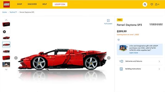FIRST LOOK! Lego Ferrari Daytona SP3 (42143) 1080p смотреть онлайн