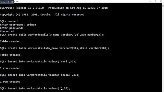 Table join in oracle database cross join, equi join. смотреть онлайн