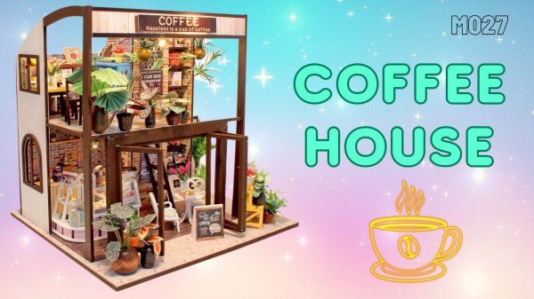 Румбокс, Интерьерный конструктор Hobby Day Diy Mini House "Coffee House"