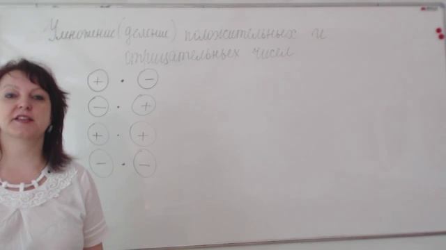 Умножение и деление положительных и отрицательных чисел смотреть онлайн