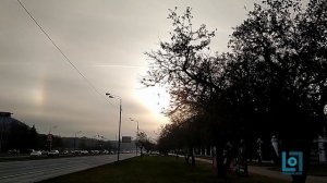 Гало 11 ноября в московском небе