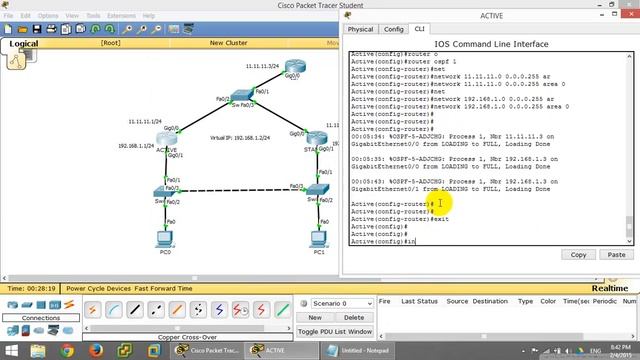 How To Configure HSRP in Packet Tracer Cisco смотреть онлайн