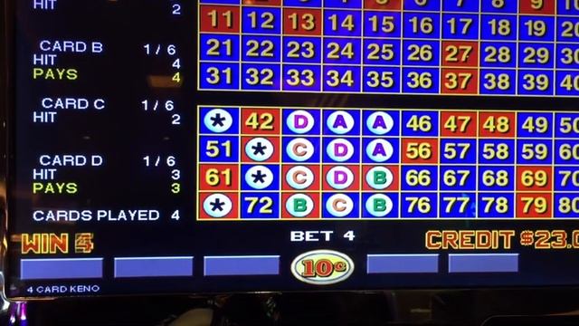 IGT GAMEKING 4 CARD VIDEO KENO 6 SPOT WINNING TRICK смотреть онлайн
