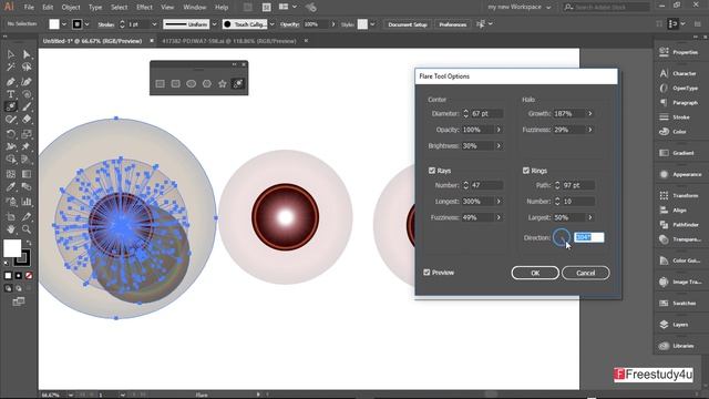 illustrator basic Shapes uses in Hindi (Rectangle, Ellipse, Polygon, Star, Flare, All tools) смотреть онлайн