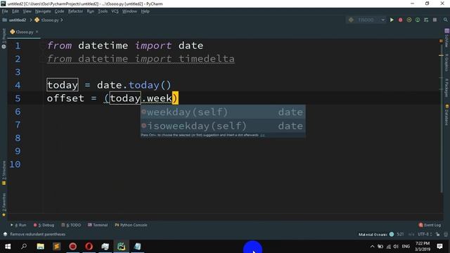 How to get the date of the last Tuesday in Python смотреть онлайн