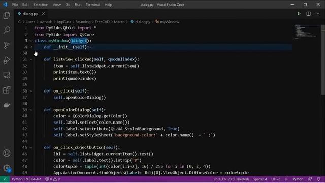 FreeCAD Macro : Using PyQt GUI Widgets смотреть онлайн