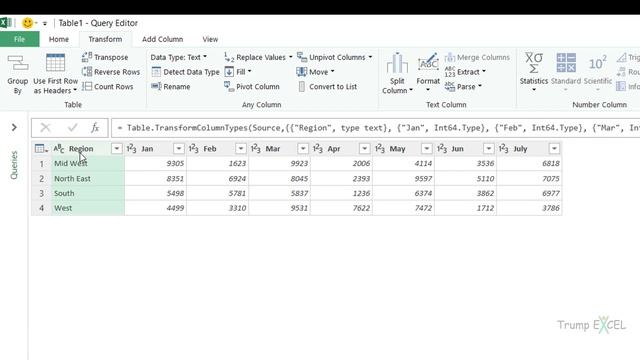 22 - Transpose in Power Query in Excel смотреть онлайн