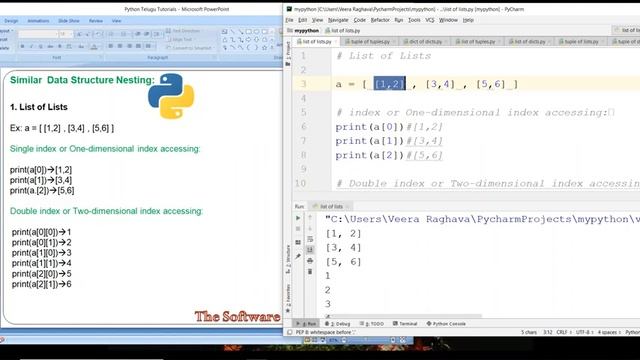32 Python Nesting Lists,Tuples,Dicts in Telugu смотреть онлайн
